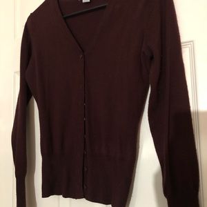 Burgundy cardigan